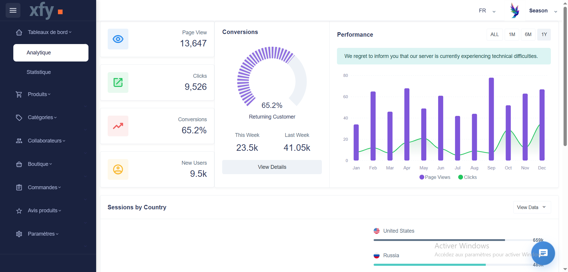 Analytics Dashboard